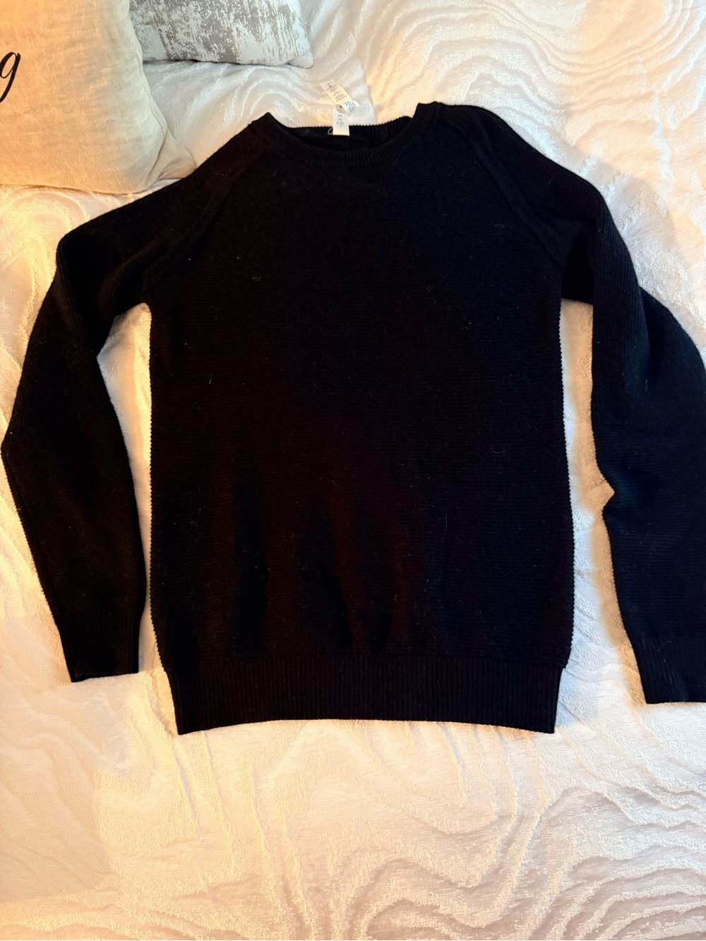lululemon athletica Black Crew Neck Sweater
